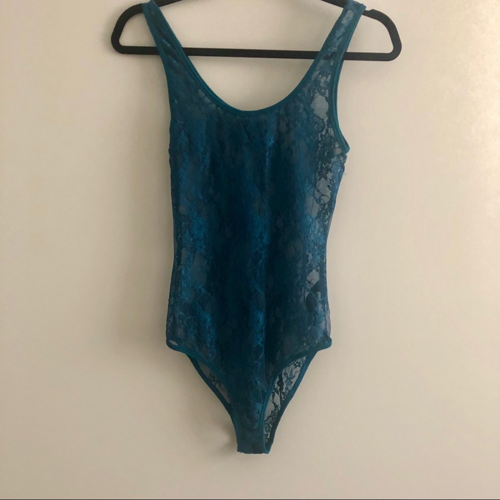 Forever 21 full body suit w/ flower design